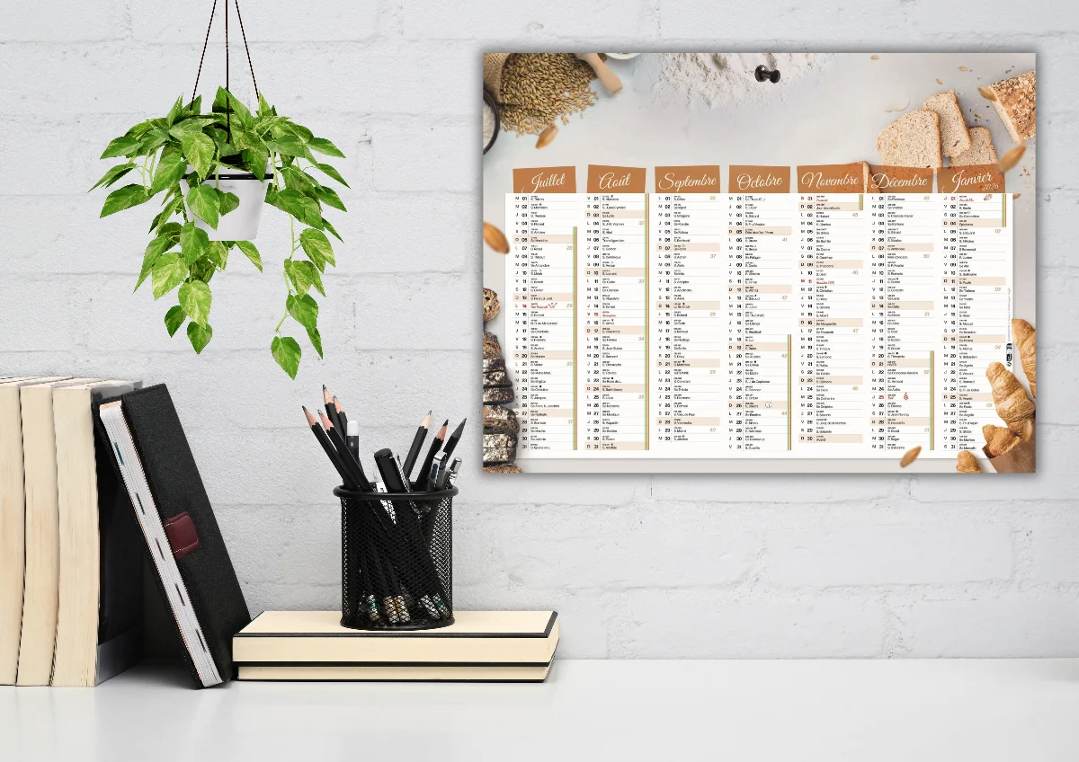 Calendriers bancaires, muraux & chevalet